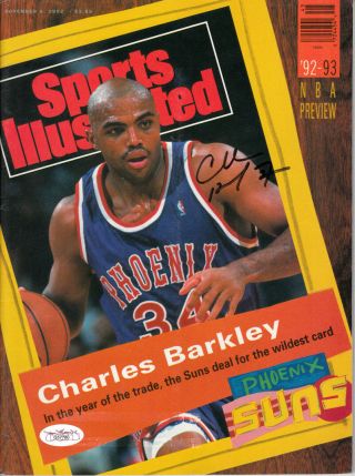 Charles Barkley Autographed Signed Auto Phoenix Suns 1992 Sports Illustrated Jsa