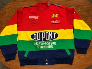 Mens Vintage Chase Authentics Jeff Gordon Nascar Racing Team Jacket Medium
