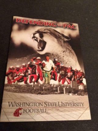 2003 Washington State Cougars College Football Pocket Schedule