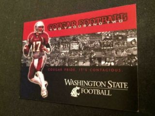 2002 Washington State Cougars College Football Pocket Schedule