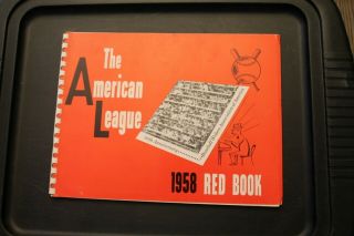 1958 American And National League Red And Green Book Pair