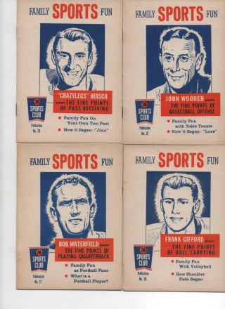 (7) 1958 Phillips " Family Fun " Booklets - Gifford,  Wooden,  Hirsch
