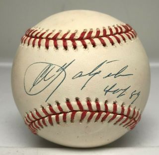 Carl Yastrzemski " Hof 1989 " Signed Baseball Autographed Jsa Boston Red Sox