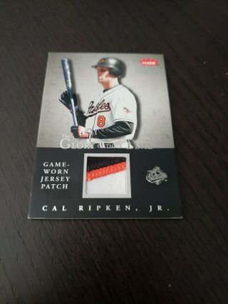2004 Fleer Greats Glory Of Thier Time Prime Patch Jersey 21/25 Cal Ripken