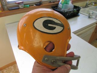 Green Bay Packers Rawlings Vintage Style 8 " Old Style Football Helmet