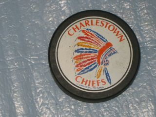 Charlestown Chiefs Universal Pictures Puck Blank Back Slap Shot