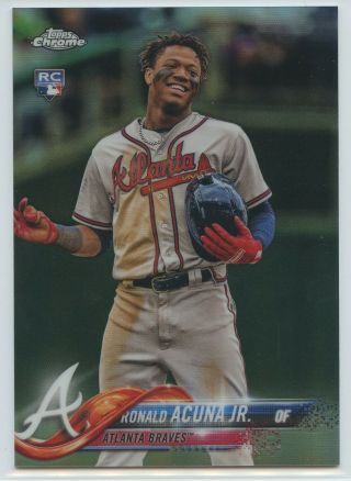 2018 Topps Chrome Update Refractor /250 Ronald Acuna Hmt25