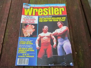 British Bulldogs Road Warriors Snuka The Wrestler Pro Wrestling Mag August 1986