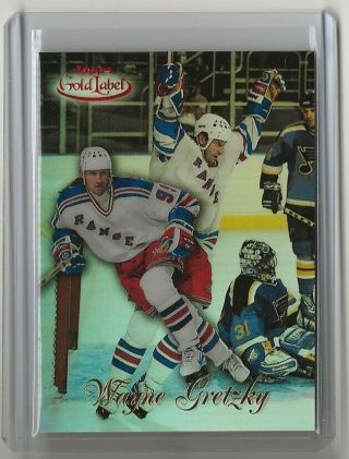 98 - 99 1998 - 99 Topps Gold Label Class 3 Red 4 Wayne Gretzky 11/25 Ny Rangers