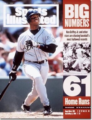 June 6,  1994 Ken Griffey Jr.  Seattle Mariners And Roger Maris Sports Illustrated