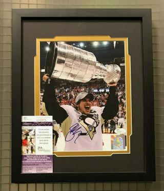 Sidney Crosby Signed 8x10 Photo Autographed Auto Framed 11x14 Jsa Penguins