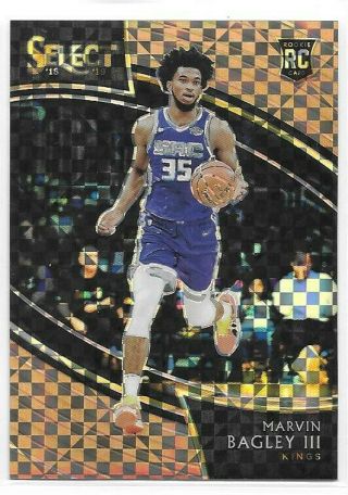 Marvin Bagley Iii Rc 2018 - 19 Panini Select Rookie Courtside Copper Prizm 55/60