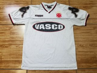 Vintage Cr Vasco Da Gama Brazil Adult Medium Kappa Mesh Soccer Football Jersey