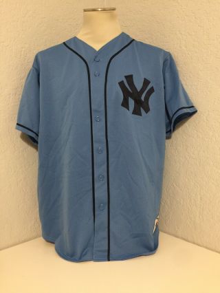 Vintage Men’s Majestic Mlb York Yankees Derek Jeter Sewn Jersey Sz Xl Blue