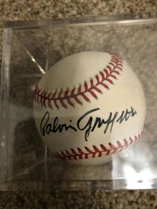 Calvin Griffith Autographed Baseball - Minnesota Twins - Washington Senators