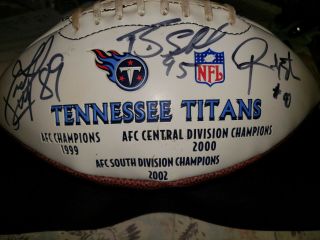 Nfl Tennessee Titans Signed Limited Football Afc Champions Divisional Champs