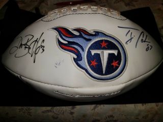 NFL Tennessee Titans Signed Limited Football AFC Champions Divisional Champs 2