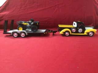 Pittsburgh Steelers Diecast 1940 Ford Pickup,  Trailer And Atv