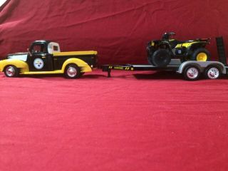 Pittsburgh Steelers diecast 1940 Ford Pickup,  trailer and ATV 2