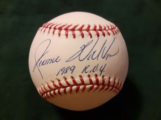 Jerome Walton 1989 Rookie Of The Year Autographed Official Major League Baseball