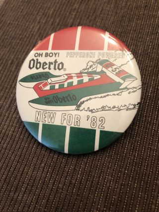 Oh Boy Oberto Unlimited Hydroplane Pin Button Seattle Seafair