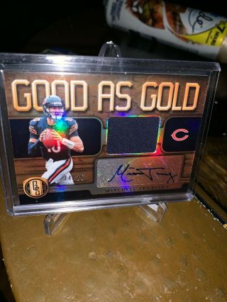 2019 Panini Gold Standard Mitchell Trubisky Good As Gold Patch Auto 24/25