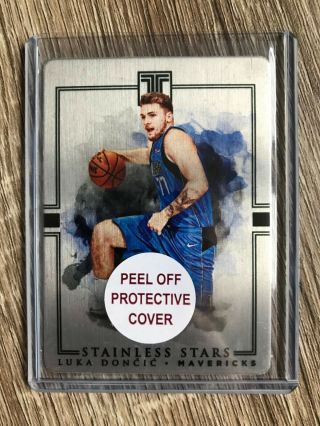 Luka Doncic 2018 - 19 Impeccable Stainless Stars Rookie Rc 33/99 2 Mavericks