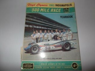 1963 Indianapolis 500 Mile Race Yearbook Floyd Clymer 