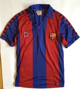 Fc Barcelona 1984\1989 Football Jersey Camiseta Soccer Shirt Vintage Meyba Boys