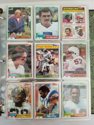 1981 Topps Complete Set In Binder/pages (no Joe Montana) 527/528 Missing 1 Card
