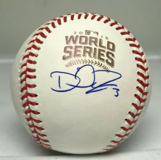 David Ross Signed 2016 World Series Baseball Autographed W/ Chicago Cubs
