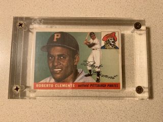 1955 Topps 164 Roberto Clemente Authentic Rookie Card