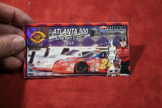 2002 Atlanta 500 Ticket Stub (atlanata Motor Speedway)