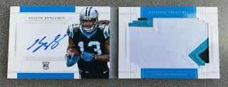 Carolina Panthers Kelvin Benjamin 2014 National Treasures Rc Booklet /99 Auto