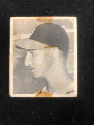 Warren Spahn 1948 Bowman Baseball Rookie Card 18 Boston Braves