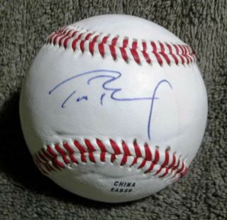 Tom Brady Autographed Rawlings Official League Baseball W/
