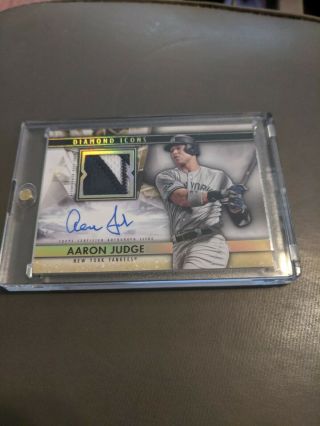 2019 Topps Diamond Icons Aaron Judge 1/1 Gold Patch Auto Yankees