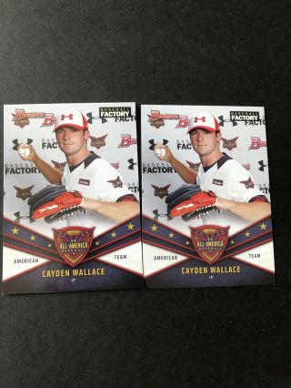 2 2019 Under Armour All American Bowman Cards Of Cayden Wallace