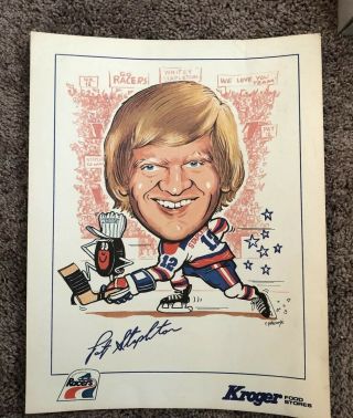 Vintage Indianapolis Racers Pat Stapleton 11 By 14 Inch Cardboard Poster.