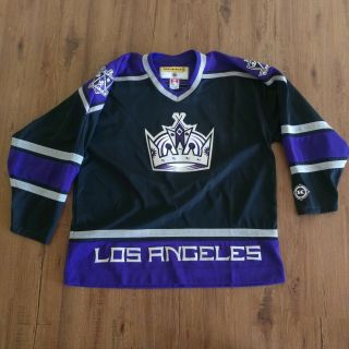 Koho Los Angeles Kings Home Black Crown Hockey Jersey Nhl Blank Adult Jumbo Sewn