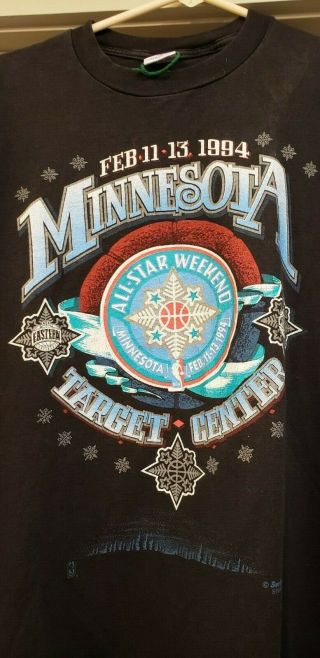 1994 NBA All - Star Game T - Shirt Minnesota Timberwolves Target Center Swingster XL 2