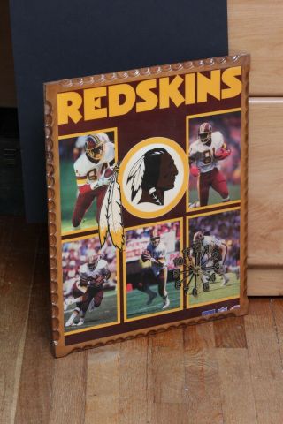 16 X 20 Redskins Poster Mounted / Clock / In Great Shape