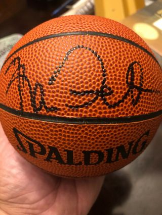 Kevin Garnett Signed Spalding Mini Basketball Timberwolves Celtics Auto 9/28/96