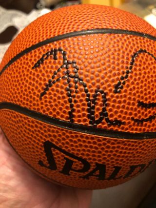 Kevin Garnett Signed Spalding Mini Basketball Timberwolves Celtics Auto 9/28/96 2