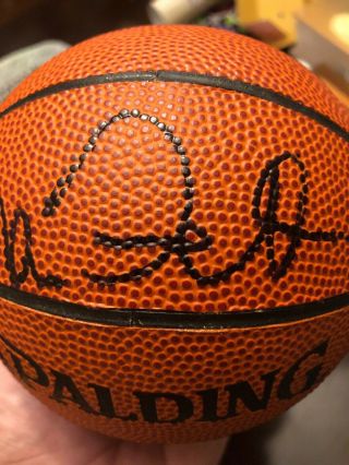 Kevin Garnett Signed Spalding Mini Basketball Timberwolves Celtics Auto 9/28/96 3