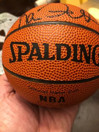Kevin Garnett Signed Spalding Mini Basketball Timberwolves Celtics Auto 9/28/96 4