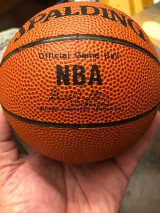 Kevin Garnett Signed Spalding Mini Basketball Timberwolves Celtics Auto 9/28/96 5