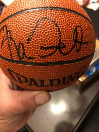 Kevin Garnett Signed Spalding Mini Basketball Timberwolves Celtics Auto 9/28/96 8