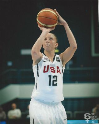 Diana Taurasi Usa Basketball 8x10 Color Photograph - Phoenix Mercury / Uconn
