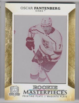 17 - 18 Ud The Cup Masterpieces Rookie Printing Plate Magenta 1/1 Oscar Fantenberg